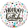 Folieballon Hooray It's Your Birthday 